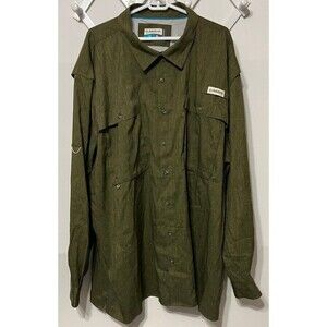 Magellan Outdoors Men’s Vented Fishing Shirt 4XL Relaxed Fit Wicking Performance